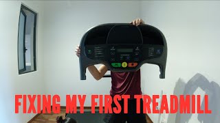 FIXING A DOMYOS T520B TREADMILL DECATHLON [upl. by Marron]