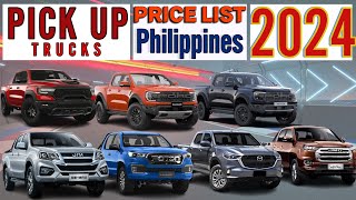 Pick up trucks Price List in Philippines 2024 [upl. by Isaacson]