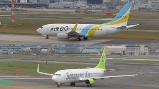 福岡空港 へ1日1回だけ AIRDOとSolaseed Air [upl. by Adeline]