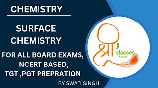 SURFACE CHEMISTRYCHEMISTRY 12th BYSWATISINGH Ashreejiclasses176 [upl. by Tselec]