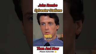 Sylvester Stallone Then and Now Rambo sylvesterstallone hollywood ytshorts biography shorts [upl. by Ule]