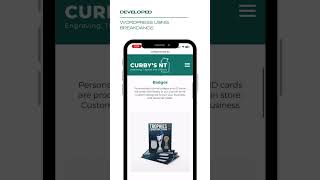 Client spotlight New website for Curby’s Nt webdesign wordpress northernterritory [upl. by Nuyh657]