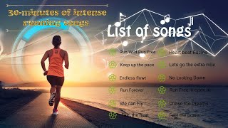 30Minute Intense Running Workout Songs  HighEnergy NonStop Tracks [upl. by Harhay217]