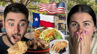 Brits Try REAL TEX MEX in TEXAS for the first time [upl. by Riay875]