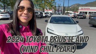 2024 Toyota Prius LE AWD Wind Chill Pearl [upl. by Dalila]