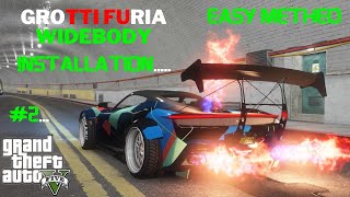 Grotti Furia WideBody Custom Vehicles  Gta V Friendly Car Mod Installation [upl. by Naraj]