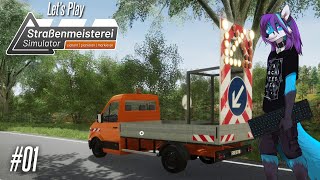 Lets Play Straßenmeisterei Simulator 🚧01  Neue Leitpfosten setzten [upl. by Mcmillan]