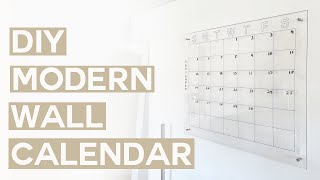 DIY MODERN WALL CALENDAR [upl. by Eseilanna]