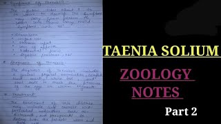 Taenia solium notes taeniasis vbu bbmku zoologynotes medicalzoologynotes [upl. by Silin]