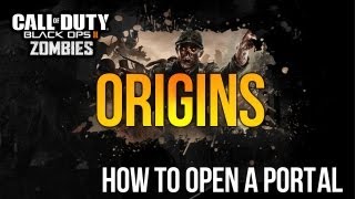 How to Open a Portal and Find Staff Crystal  Black Ops 2 Origins Zombies [upl. by Hesketh965]