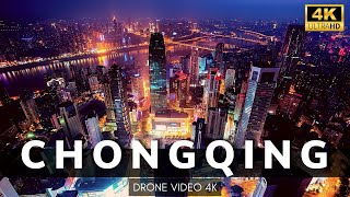 CHONGQING CITY CHINA 4K  Chongqing Incredible Infrastructure  Drone Video [upl. by Ocsisnarf]