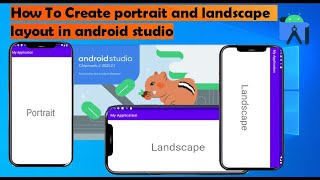 how to create portrait and landscape layout in android studio [upl. by Millburn]