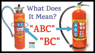 What Does It Mean on Fire Extinguisher quotABCquotquotBCquot  Class of Fire  Class ABC Fire  Class BC Fire [upl. by Benn710]