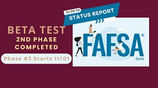 FAFSA Beta Testing Phase 2 Update fafsa betatesting departmentofeducation [upl. by Grimonia]