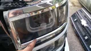 2014 Silverado Anzo Headlights adjust [upl. by Lodnar520]