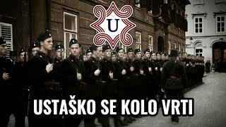 Ustaško kolo Hrvatske Ustaške pjesme  Tekst pjesme [upl. by Scotti671]