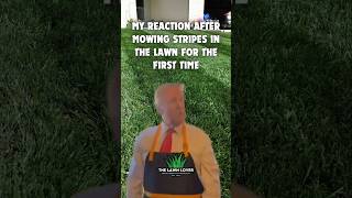 AWESOME REACTION Mowing Lawn Stripes Like a Pro [upl. by Aicinad441]