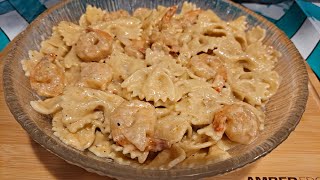 How to Make Shrimp Alfredo Bowtie Pasta [upl. by Mochun149]