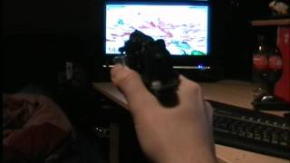 Homemade Lightgun for PC using Webcam IR Tracking [upl. by Lennie]