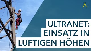 Freileitungsbau ULTRANET Einsatz in luftigen Höhen [upl. by Oratnek350]