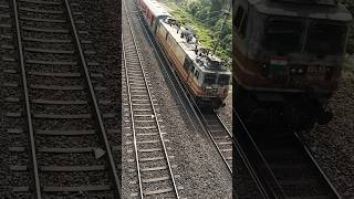 India Train Passing Arial View Front to End shorts youtubeshorts indianrailways [upl. by Zoila]