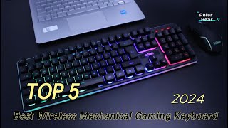 TOP 5 Best Wireless Mechanical Gaming Keyboard in 2024 [upl. by Rori]