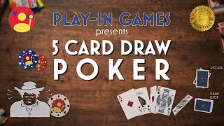 POKER Mastering 5 Card Draw Rules Strategies and Tips [upl. by Yelich]