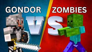 ZOMBIE HORDES VS GONDORMINECRAFT MASSIVE MOB BATTLES [upl. by Erbma]