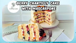 Get Taste Satisfaction from the First Bite  Berry Chantilly Cake with Mascarpone [upl. by Orazio]