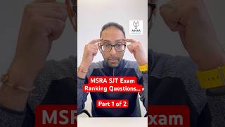 ✅ Ranking Questions in MSRA SJT Exam… How to score well… Part 1 of 2… msra sjt juniordoctor [upl. by Arodal]