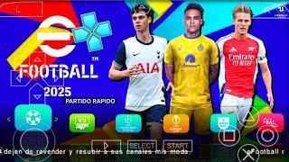 😱 eFOOTBALL PES 2025 PPSSPP EUROPEU CÂMERA PS5 MEDIAFIRE 100 ATUALIZADO ANDROID 😱 LINKS DERITO [upl. by Nomar]