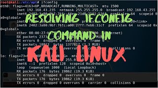 Resolving ifconfig in Kali Linux 20203  Alternative to ifconfig [upl. by Anivol]