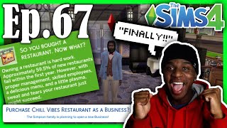 James FINALLY Owns A RESTAURANT  Sims 4 Lets Play Episode 67 [upl. by Ramedlav]