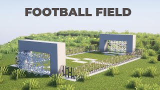 Minecraft FootballSoccer Field Tutorial Easy amp beginner friendly 🏟️⚽🎮 [upl. by Pellegrini]