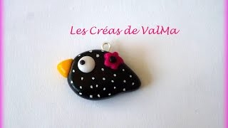 Tuto Fimo Oiseau fleur  Polymer Clay Tutorial [upl. by Earle374]