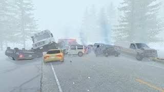 MultiVehicle Pileup Crashes 19  BeamNGdrive [upl. by Ecaj]