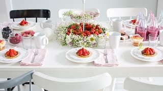 DIY Midsommar Tischdeko Blumenliebe [upl. by Bruni]