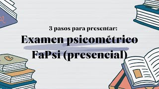 FAPSI PSICOMÉTRICO  PRESENCIAL [upl. by Inalaehon464]