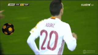 Goal Aritz Aduriz Italy 11 Spain Friendly Match HD [upl. by Daffi]