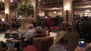 Watch These Ducks Walk A Red Carpet At The Peabody Hotel In Memphis [upl. by Ettevad470]