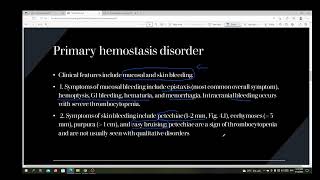 5Hemostasis part two Disorders of hemostasis [upl. by Atla353]