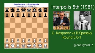 Bishop Blunder GarryKInterpolis 5th 1981 GKasparov vs BSpassky rnd 501 chess chesscom [upl. by Otanod107]