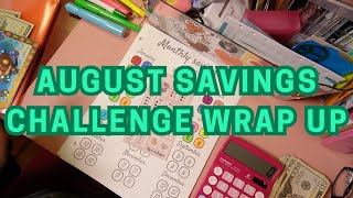 Savings Challenge Wrap Up August 2024 [upl. by Neve]