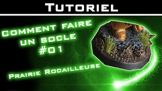 Tutoriel  Comment faire des socles 01 Plaine rocailleuse [upl. by Kuhn]