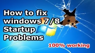 How to Fix Windows 7  windows 8  10 Startup Problems  Blackscreen  Bootloop HD [upl. by Nanyk317]