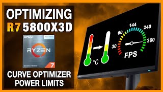 Optimizing Ryzen 7 5800X3D  Higher performance Lower temperature  Undervolting  Curve Optimizer [upl. by Lasala167]