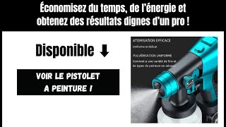 Pistolet pour Peinture Sans Fil  Pulvérisateur Haute Pression ✅ [upl. by Enamart]