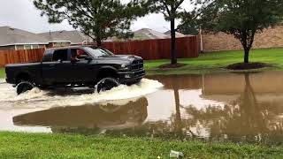 Flooding in Cypress Houston Texas Huffmeister and Spring Cypress roads [upl. by Adnauqaj]