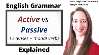 ACTIVE voice to PASSIVE voice ALL TENSES  MODAL VERBS  IMPERSONAL PASSIVE English Grammar [upl. by Nomled172]