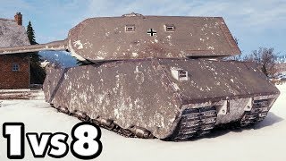 Mäuschen  13 Kills  1 vs 8  World of Tanks Gameplay [upl. by Magan]